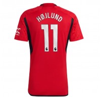 Dres Manchester United Rasmus Hojlund #11 Domaci 2023-24 Kratak Rukav